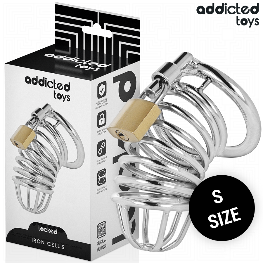 Addicted Toys Locked-Locked - Iron Cell Metall-Peniskäfig