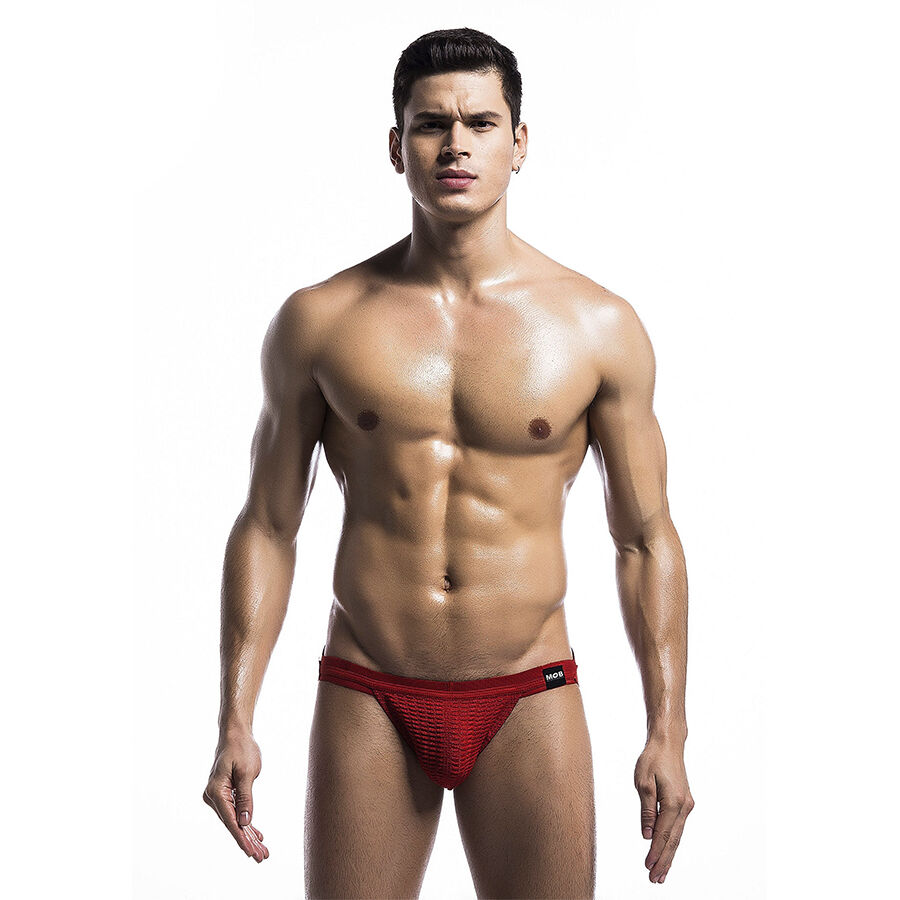 Mob-Jockstrap Fetisch Badeanzug Rot · Herrenunterwäsche