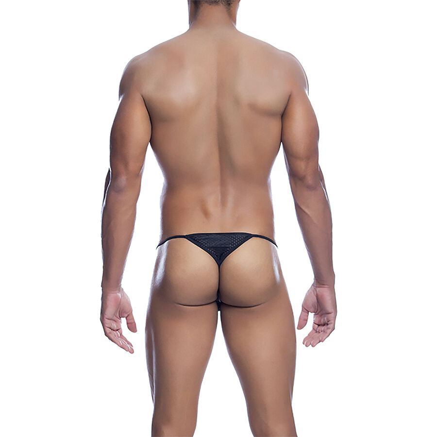 Mob-Schwarz Mikrofaser V-String · Herrenunterwäsche (Bild 2)