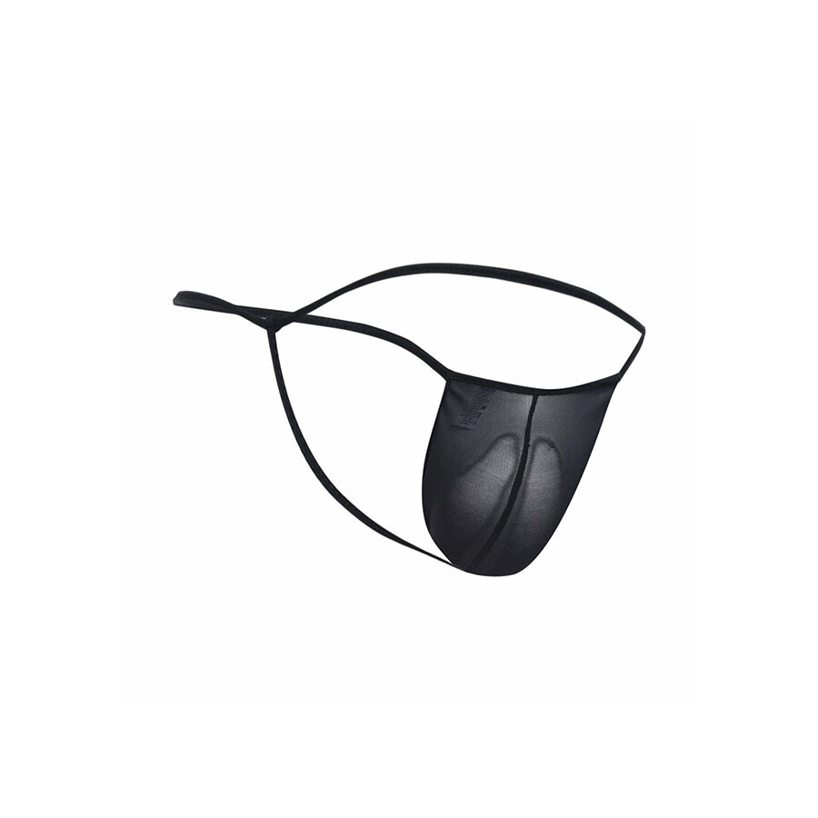 Mob-Tanga Transparent mit T-Form Schwarz · Herrenunterwäsche (Bild 3)