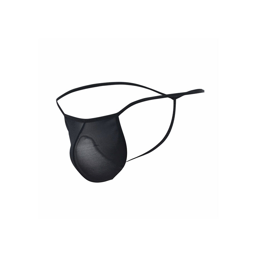Mob-Tanga Transparent mit T-Form Schwarz · Herrenunterwäsche (Bild 4)