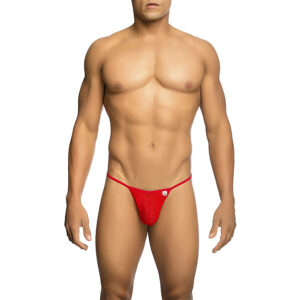 Mob-Transparenter Tanga in T-Form Rot