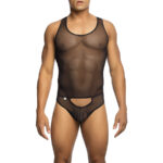 Mob-Bodysheer Transparent Schwarz · Herrenunterwäsche
