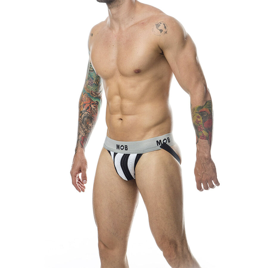 Mob-Jock Classic Stripe Weiß · Herrenunterwäsche (Bild 6)