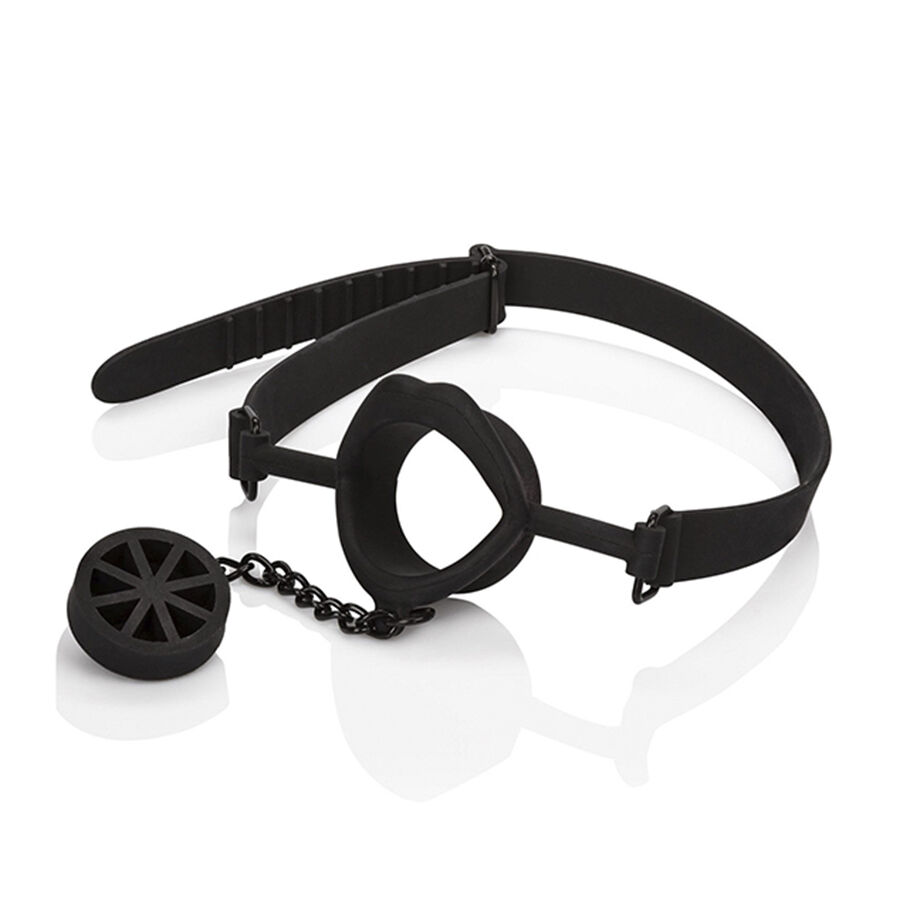 Calexotics-Scandalo Gag mit Schwarz Silikonstopfen · Bondage & Handschellen