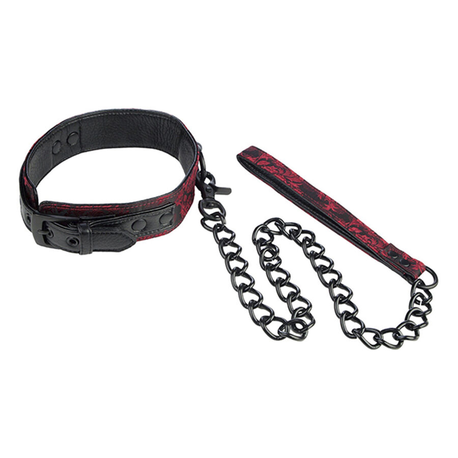 Calexotics-Scandal Halsband mit Riemen Schwarz-Metall