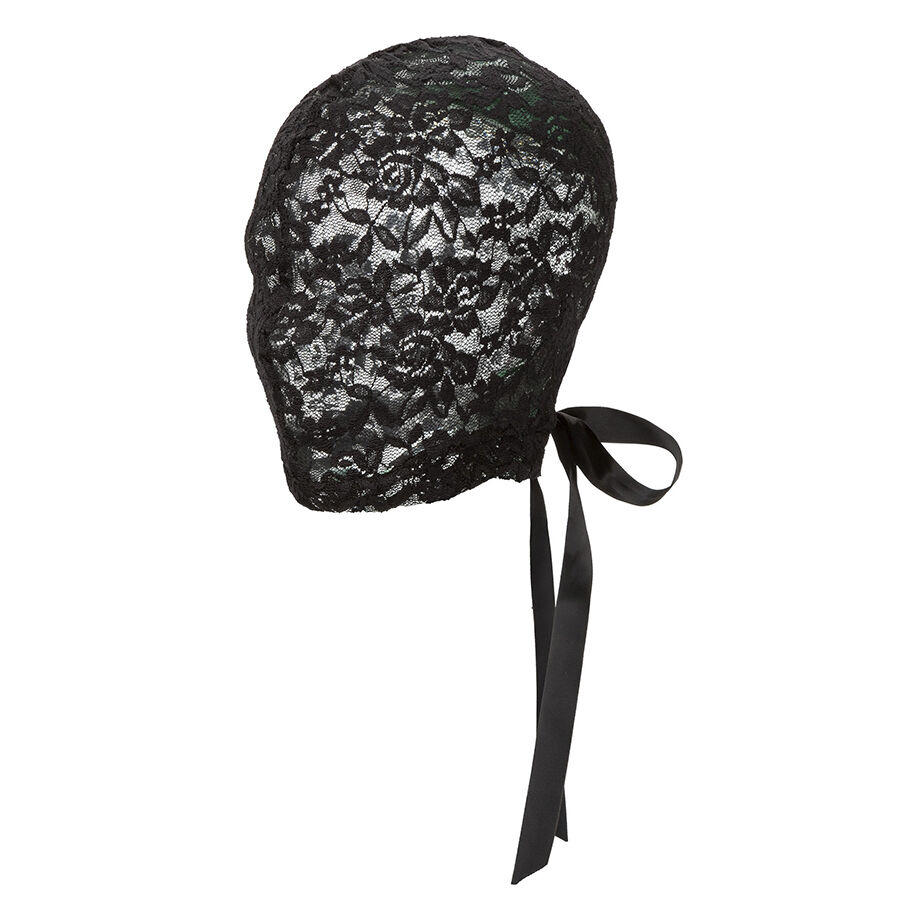 Calexotics-Balaklava in Spitze Schwarz mit Bördel · Bondage & Handschellen