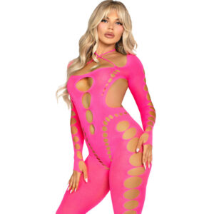 Leg Avenue Bodystockings-Bodystocking Rosa Zurück Ausgeschnitten One Size · Spicy Dessous & Bodystockings (Bild 3)