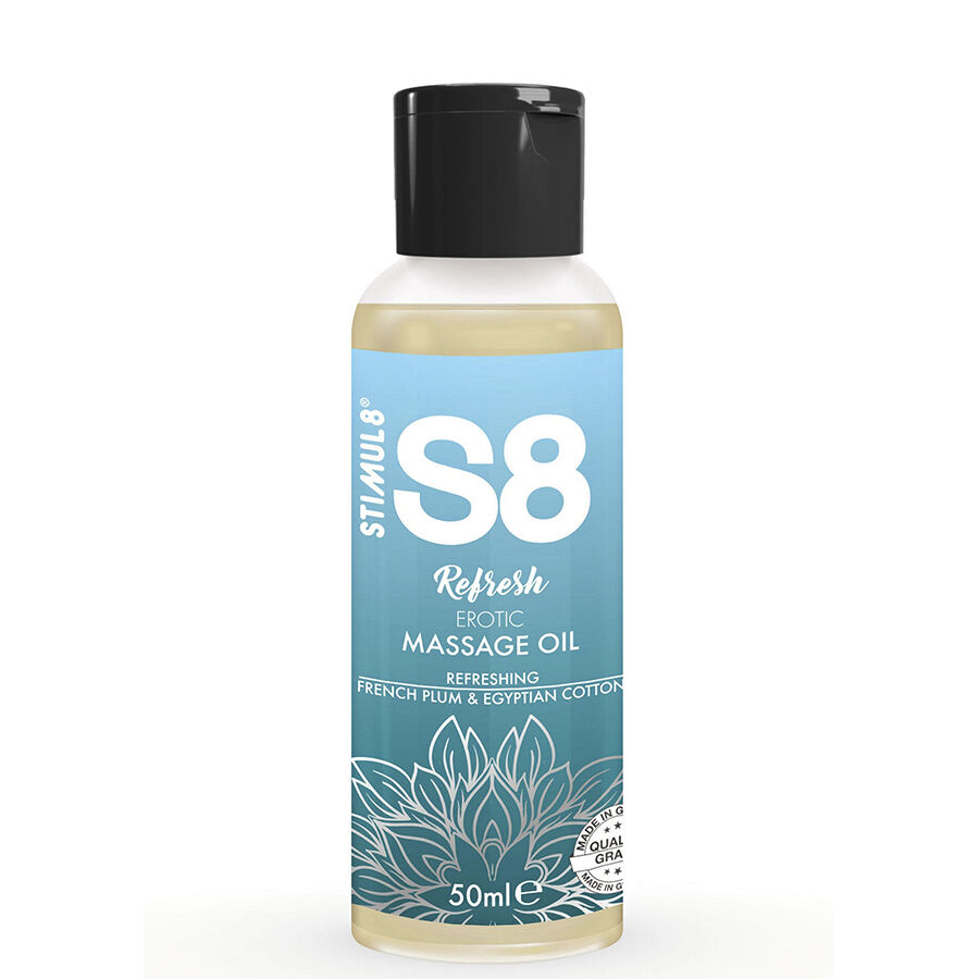 Stimul8-S8 Refresh Erotisches Massageöl Ägyptische Baumwolle 50 ml