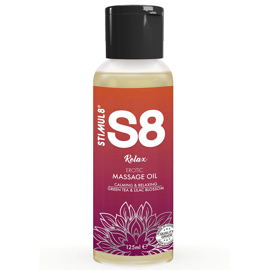 Stimul8-S8 Relax Massageöl Tee Grün 125 ml · Kosmetika & Aphrodisiaka