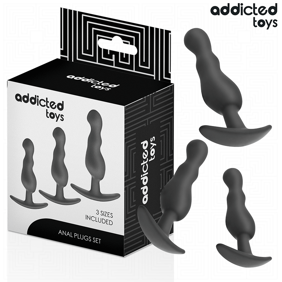 Addicted Toys-Set von 3 Analplug in Silikon Model 1 · Sextoys (Bild 2)