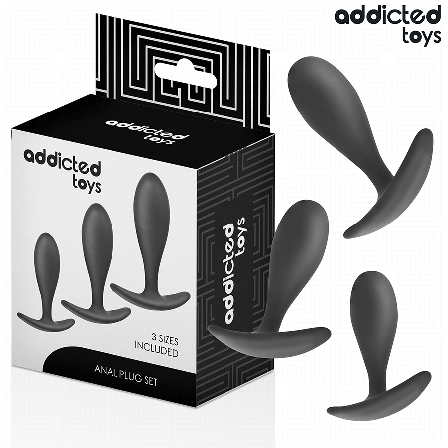 Addicted Toys-Set von 3 Analplug in Silikon Model 2 · Sextoys (Bild 2)