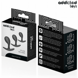 Addicted Toys-Set von 3 Analplug in Silikon Model 3 · Sextoys (Bild 7)