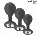 Addicted Toys-Set von 3 Analplug in Silikon mit Schmuck · Sextoys