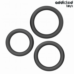 Addicted Toys-Set flacher Ringe aus Silikon