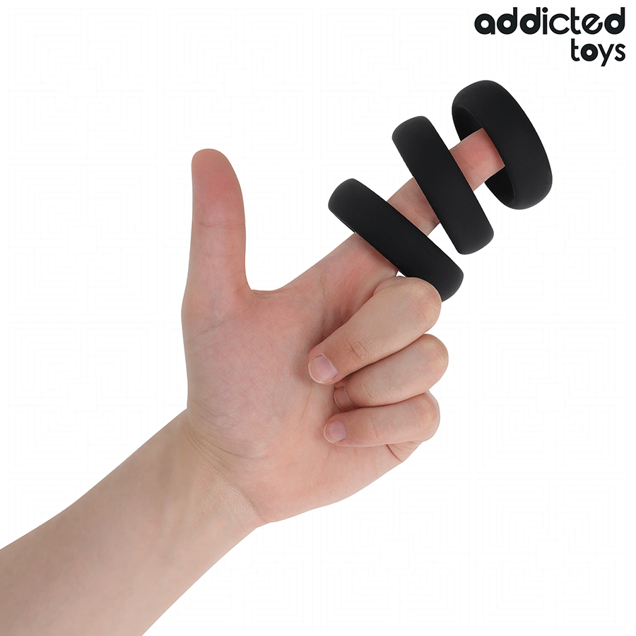 Addicted Toys-Set aus Silikonringen · Sextoys (Bild 3)