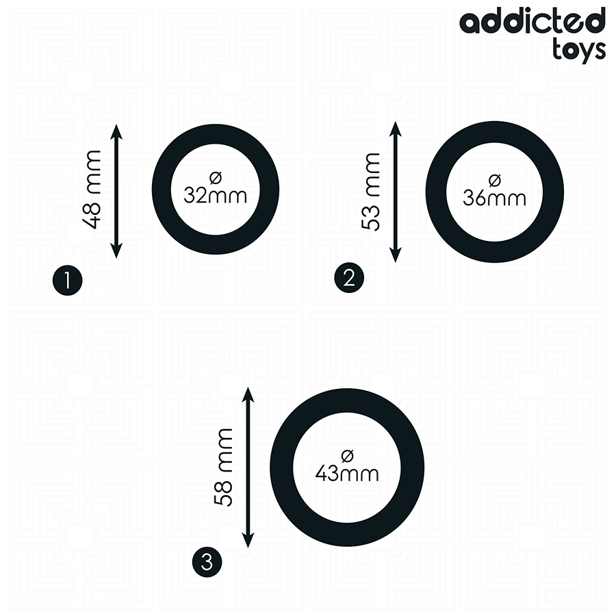 Addicted Toys-Silikon Ringe Set Modell 1 · Sextoys (Bild 5)