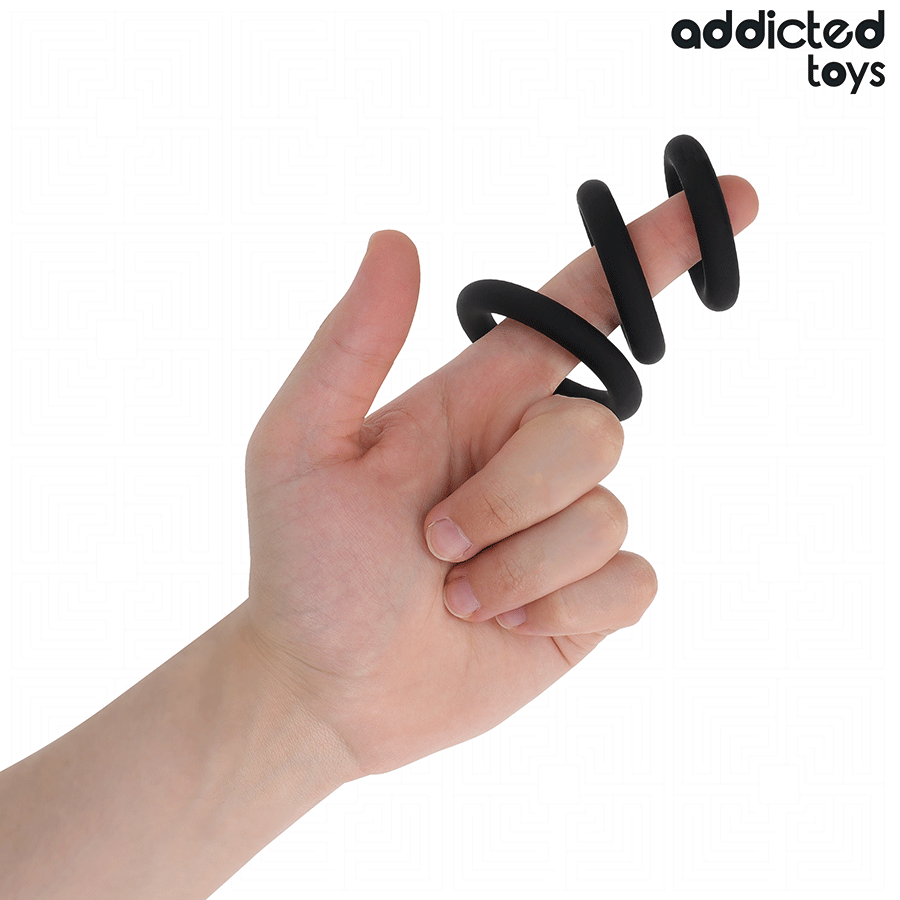 Addicted Toys-Silikon Ringe Set Modell 1 · Sextoys (Bild 3)