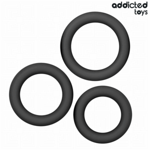 Addicted Toys-Silikon-Penisring-Set Modell 1
