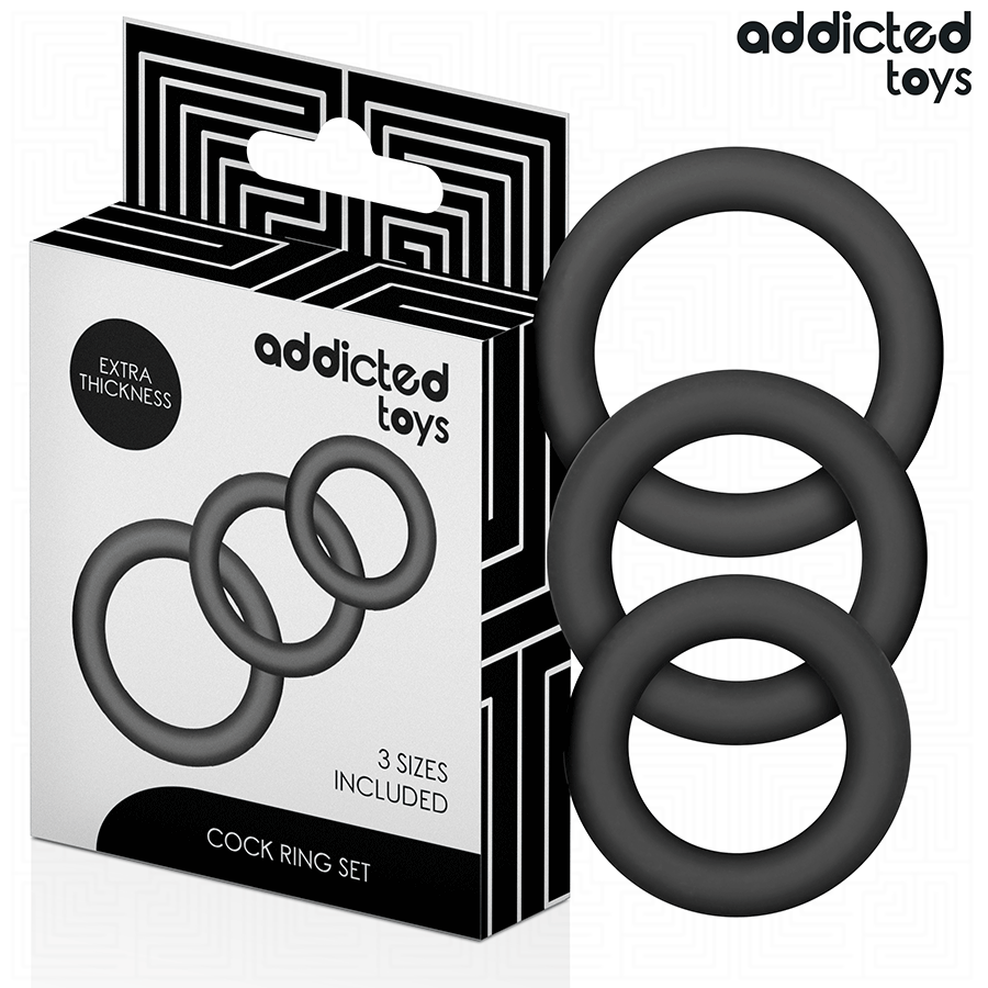 Addicted Toys-Silikon Ringe Set Modell 1 · Sextoys (Bild 2)