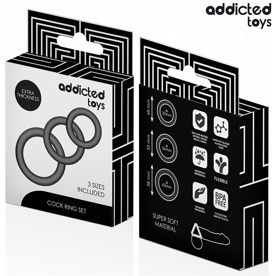 Addicted Toys-Silikon Ringe Set Modell 1 · Sextoys (Bild 6)