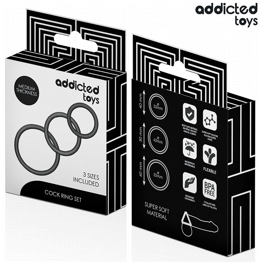 Addicted Toys-Silikon Ringe Set Model 2 · Sextoys (Bild 6)