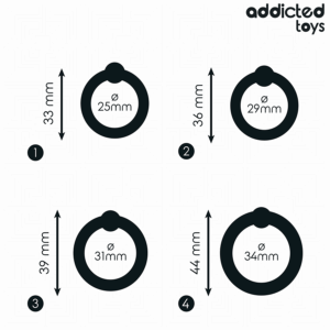 Addicted Toys-Druck-Silikonringe Set · Sextoys (Bild 5)