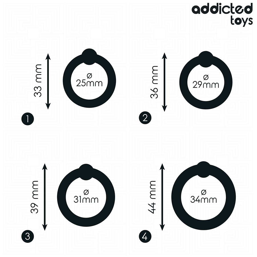Addicted Toys-Druck-Silikonringe Set · Sextoys (Bild 5)