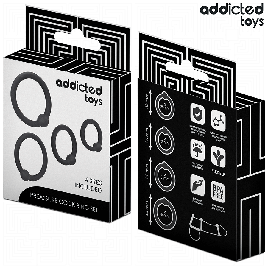 Addicted Toys-Druck-Silikonringe Set · Sextoys (Bild 6)