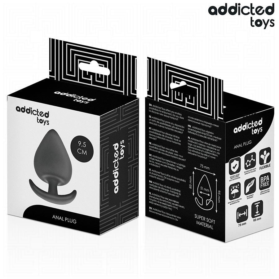 Addicted Toys-Analplug Silikon, Abmessungen Xl 9.5 cm · Sextoys (Bild 2)