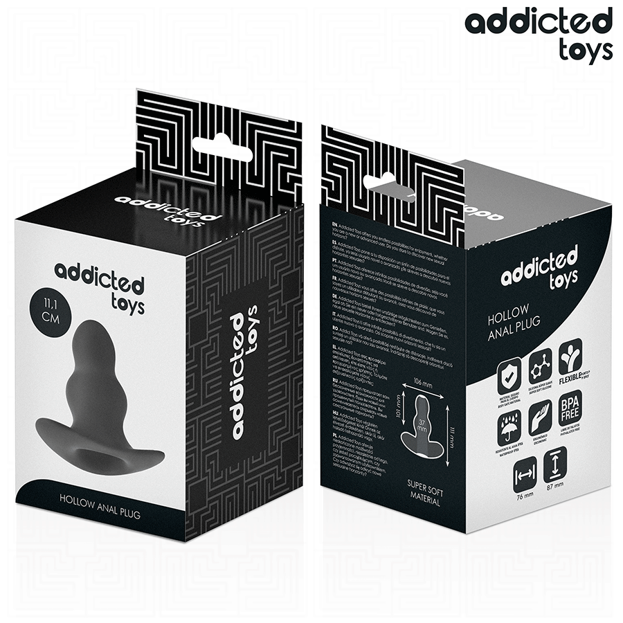 Addicted Toys-Analplug Vakuumsilikon Größe L 11,1 cm · Sextoys (Bild 7)