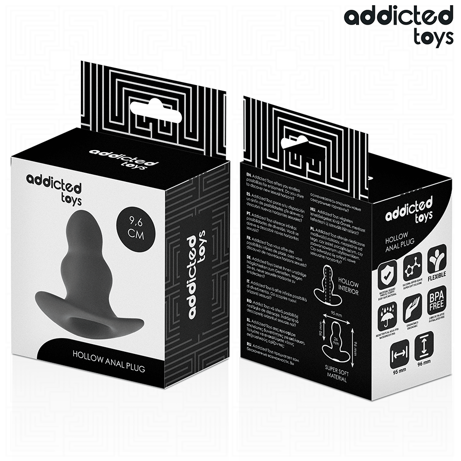 Addicted Toys-Analplug Silikon-Kavitation, Abmessungen M 9.6 cm · Sextoys (Bild 7)