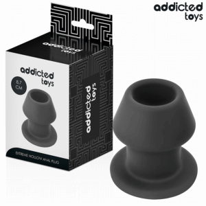 Addicted Toys-Extremer Hohl-Analplug aus Silikon, M 8.7 cm