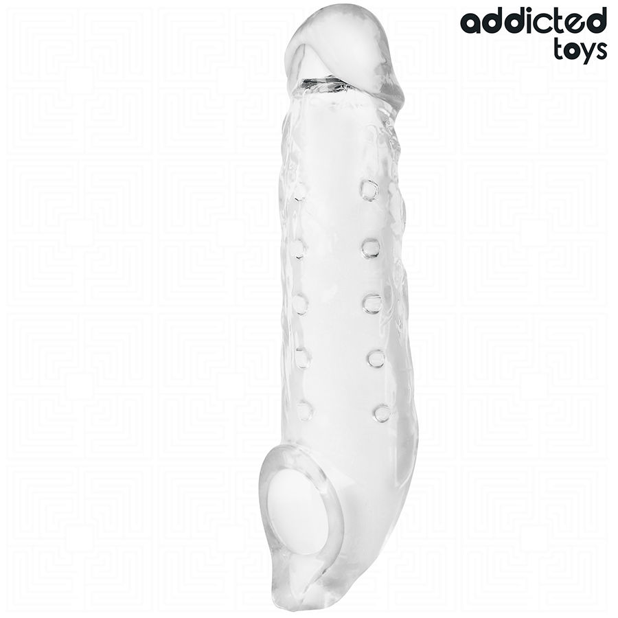 Addicted Toys-Transparente Penisverlängerung, Größe S 23 cm