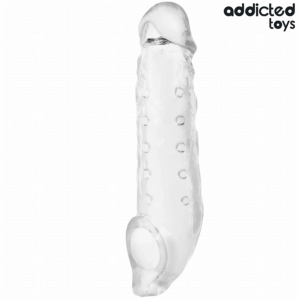 Addicted Toys-Transparente Penishülle M 27 cm