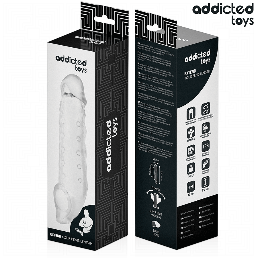 Addicted Toys-Penishülle Transparent für Penis M 27 cm · Sextoys (Bild 7)