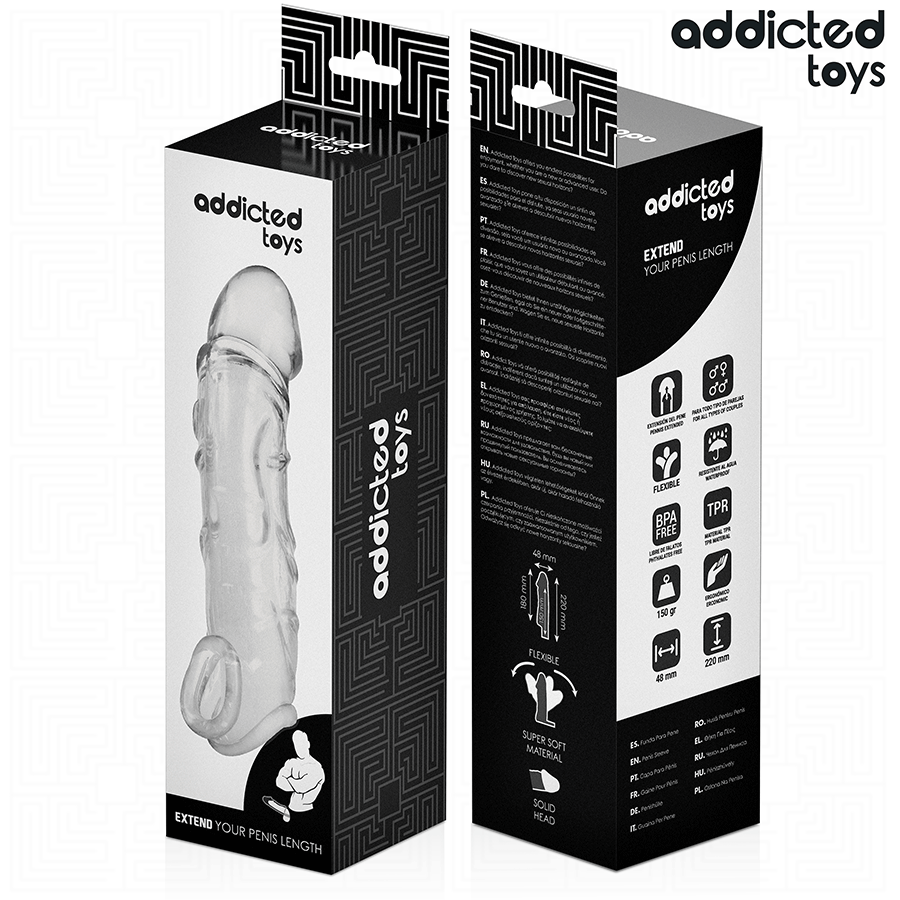 Addicted Toys-Penis-Extender Transparent 27 cm · Sextoys (Bild 7)