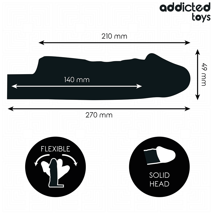 Addicted Toys-Penishülle Transparent für Penis M 27 cm · Sextoys (Bild 4)