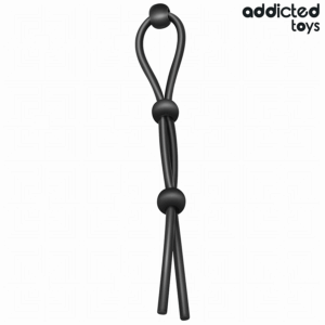 Addicted Toys-Silikonband mit dreifacher Schlaufe für den Penis