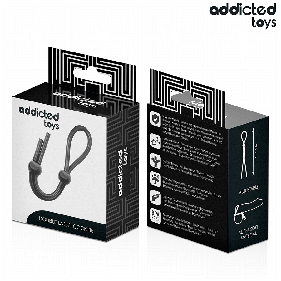 Addicted Toys-Silikonkabel für Doppelring auf dem Penis · Sextoys (Bild 7)