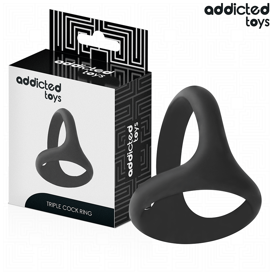 Addicted Toys-Penisring Dreifach Gross · Sextoys (Bild 2)