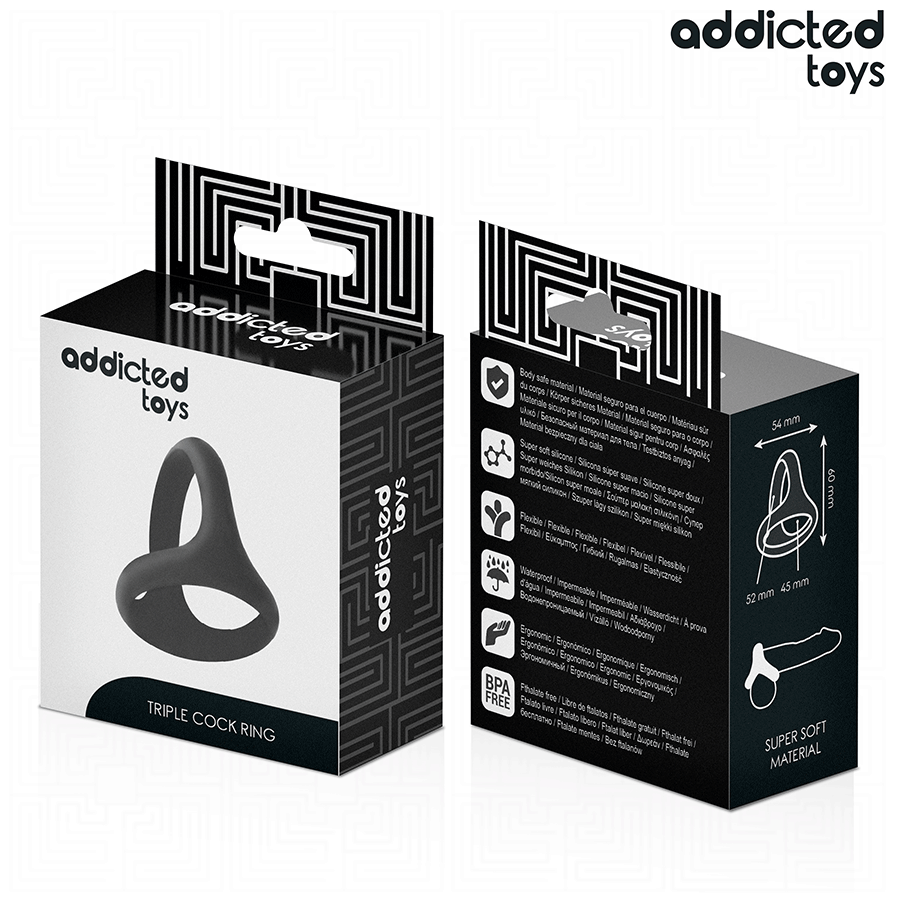 Addicted Toys-Penisring Dreifach Gross · Sextoys (Bild 7)