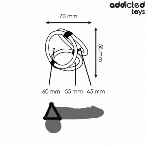 Addicted Toys-Dreifach Ring für den Penis · Sextoys (Bild 4)