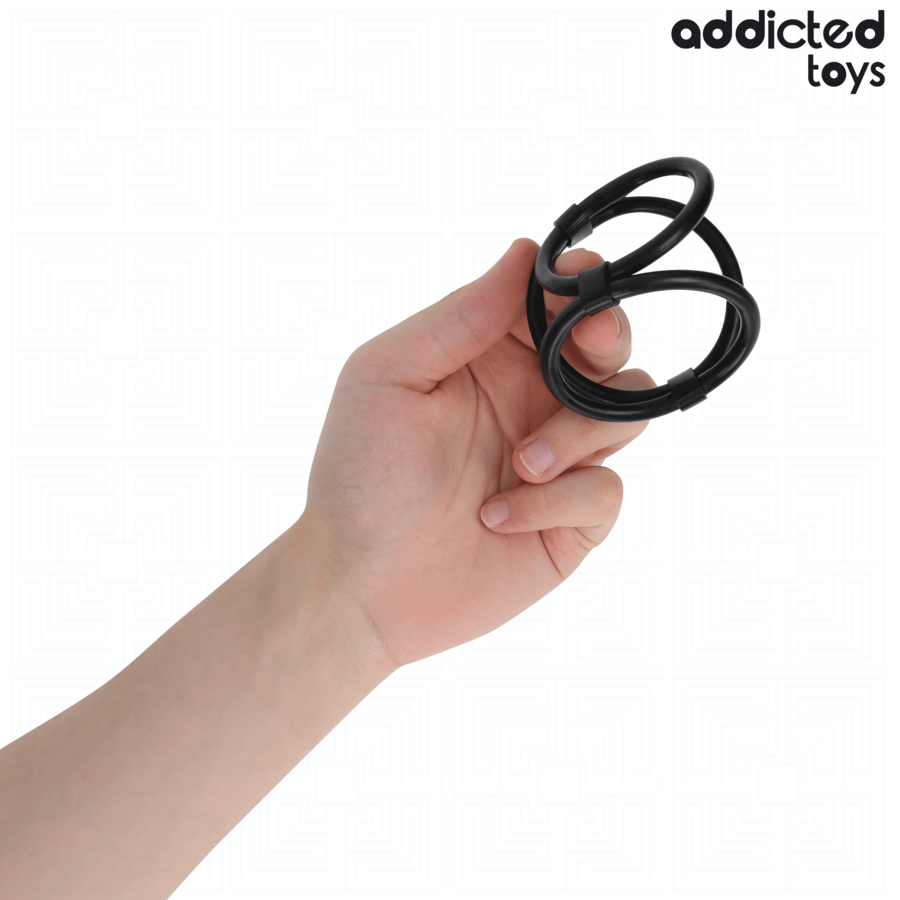 Addicted Toys-Dreifach Ring für den Penis · Sextoys (Bild 2)