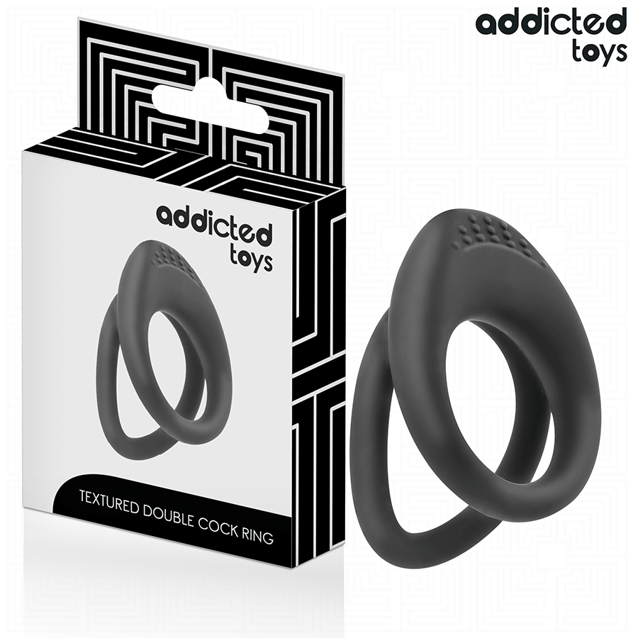 Addicted Toys-Doppelte strukturierte Ring für den Penis · Sextoys (Bild 2)