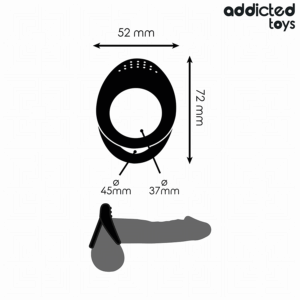 Addicted Toys-Doppelte strukturierte Ring für den Penis · Sextoys (Bild 5)