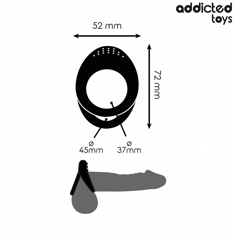 Addicted Toys-Doppelte strukturierte Ring für den Penis · Sextoys (Bild 5)