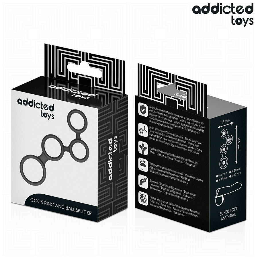 Addicted Toys-Penisring mit Hodentrennern · Sextoys (Bild 7)