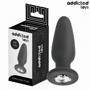 Addicted Toys-Anal Plug mit Schmuck, Silikon S 8.8 cm · Sextoys (Bild 6)