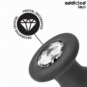 Addicted Toys-Anal Plug mit Schmuck, Silikon S 8.8 cm · Sextoys (Bild 4)